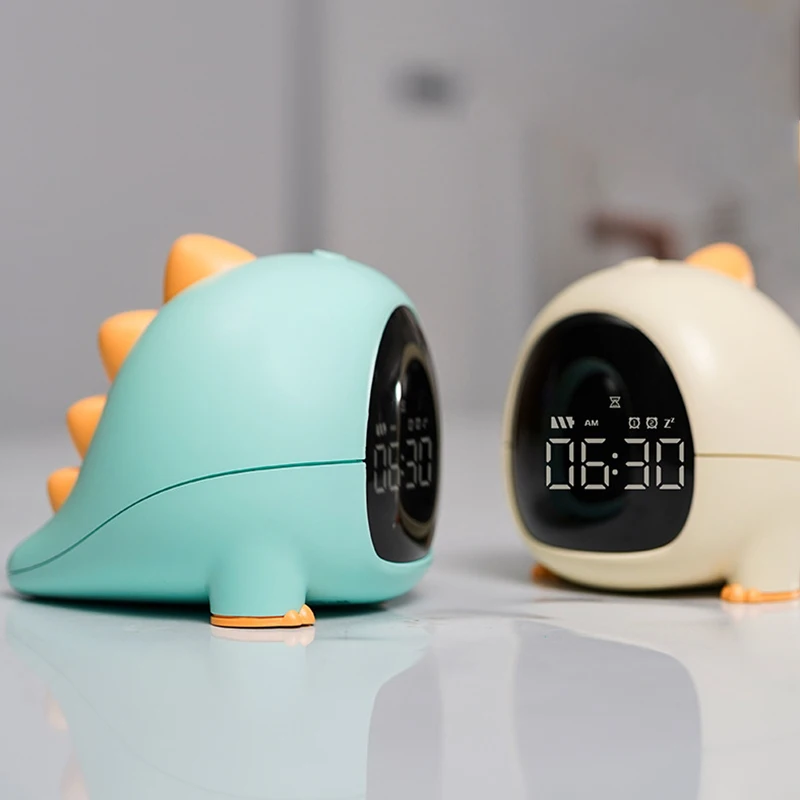 Будильник с маленьким динозавром милые детские часы для спальни креативный
