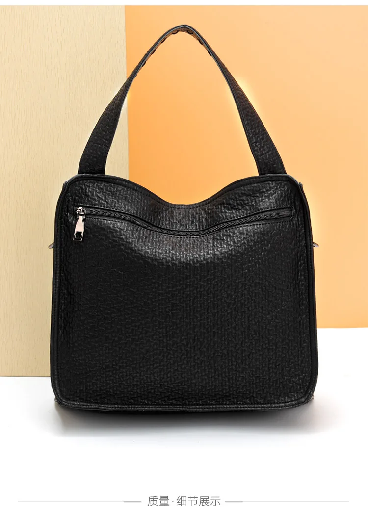 

2020 New Real Leather Handbag Large Capacity Women Bag Shoulder Luxury Tote Famous Designer Female Messenger Satches