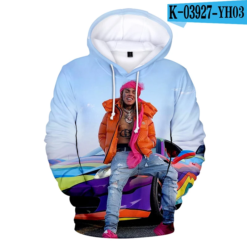 

Newest 6IX9INE Harajuku Hoodie Man Tracksuit 3D Print Women Sweatshirts Autumn Winter Casual Funny Boys/girls/kids Tops 2021