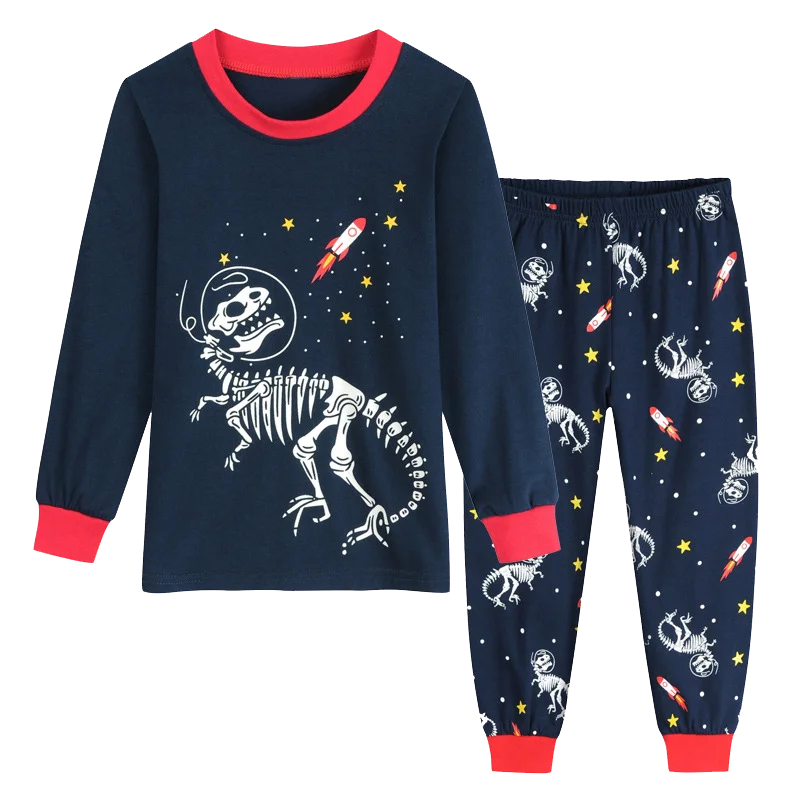 

Keelorn Boys Cartoon Print Pajama Set 2021 New Spring Kids Fashion Suit Baby Sleepwear Children Clothing Fall Kids Pajamas 2-7Y