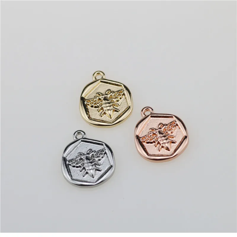 20 шт. 13 мм красивая монета с пчелиным принтом ювелирные изделия из цинкового