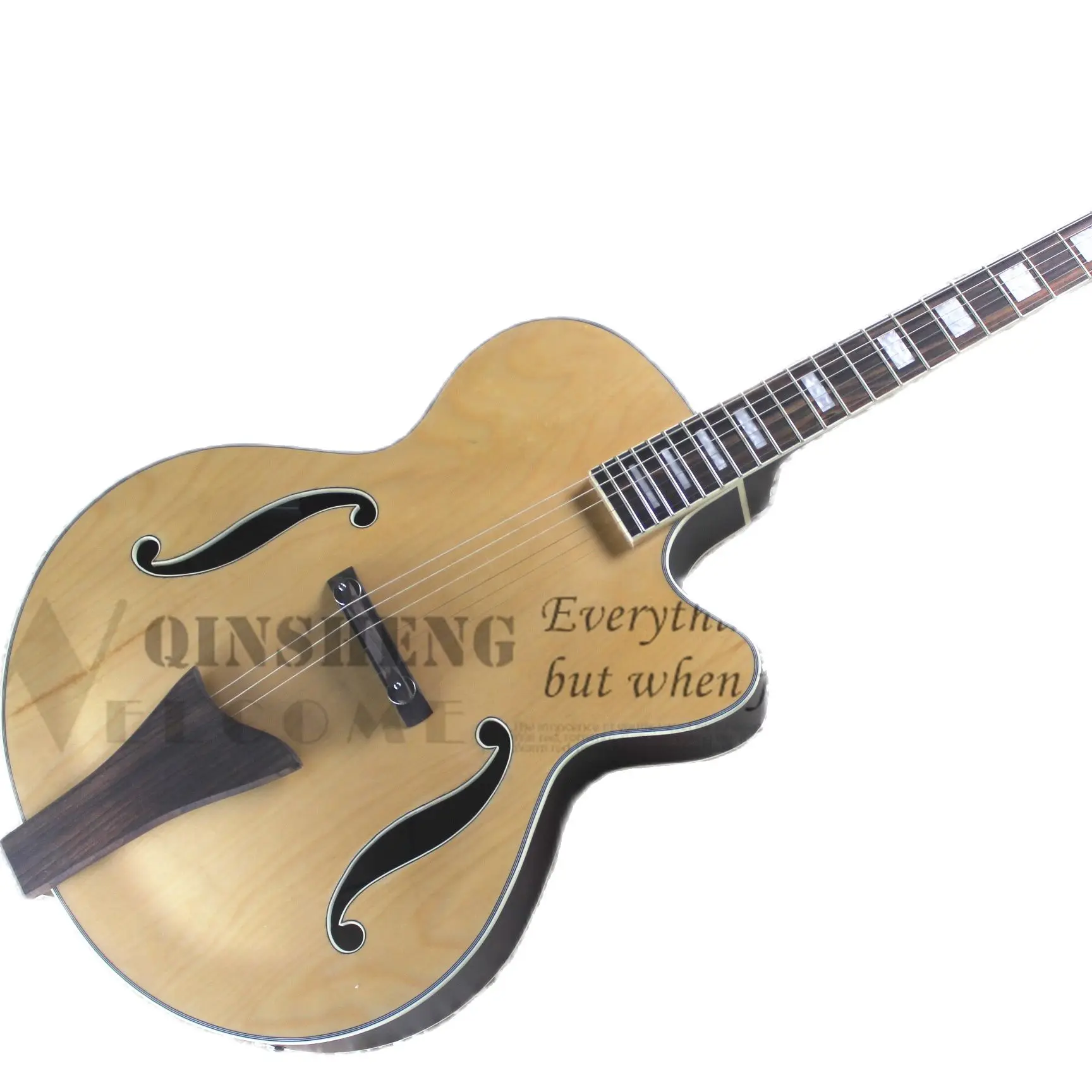 

Presell Factory Custom Electric Guitar L5 Guitar,Semi-hollow Maple Body Rosewood Bridge Brown Back