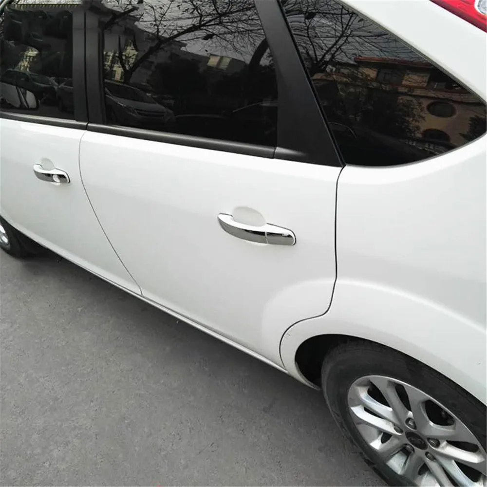 Для Ford Focus 2 3 побег Kuga C-Max S-Max Galaxy нержавеющая сталь хром дверная ручка Фиксатор