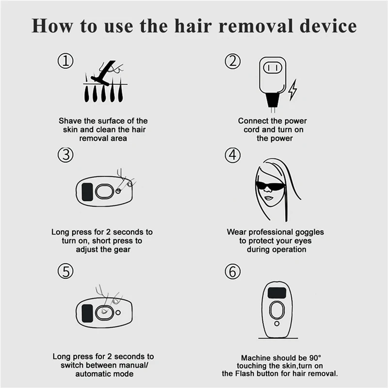 

CkeyiN 990,000 Flashes Ipl Laser Hair Remover Laser Epilator Razor Women Shaver Painless Permanent Photoepilator Hair Removal