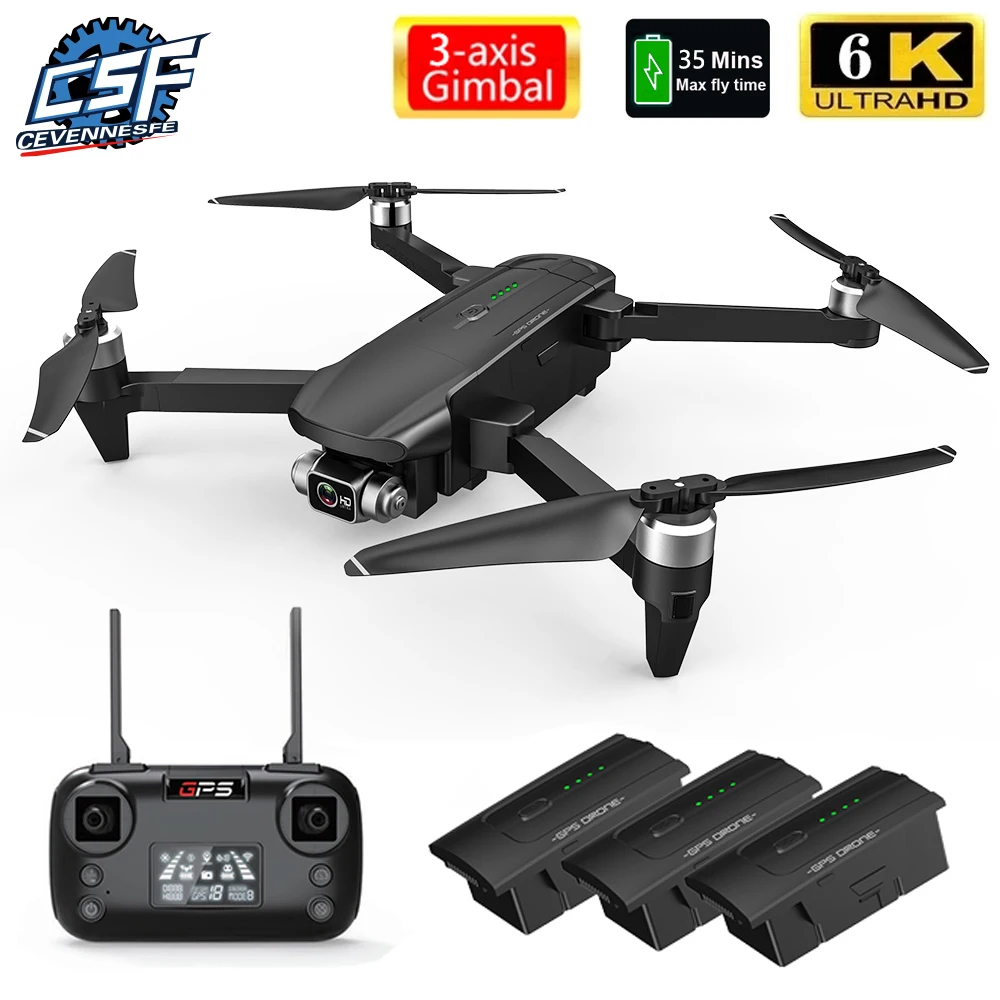 

CSF100 Drone 6K HD Camera 3-Axis Gimbal 35 Mins Flight Time Brushless Aerial Photography GPS WIFI FPV Quadcopter Rc Dron Toys