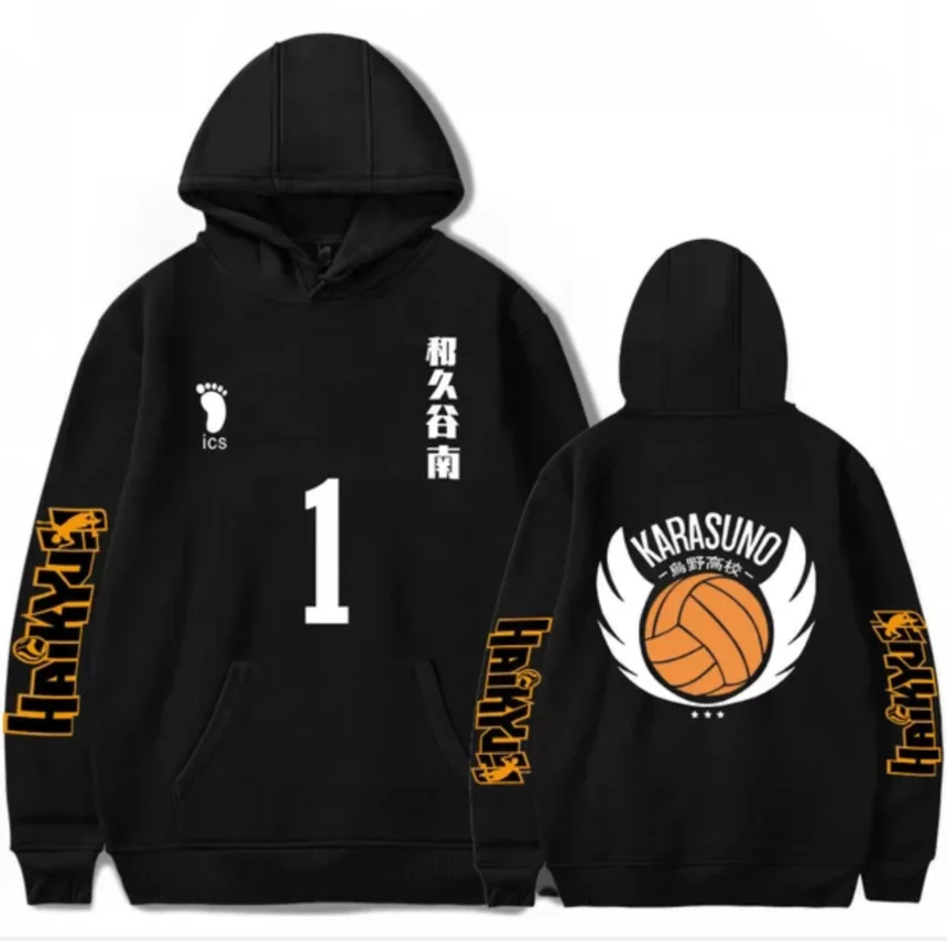 

New Haikyuu Hoodies Karasuno High School Sweatshirt Harajuku Men Women Casual Hoodies Autumn Winter Hooded Pullovers Sportswear