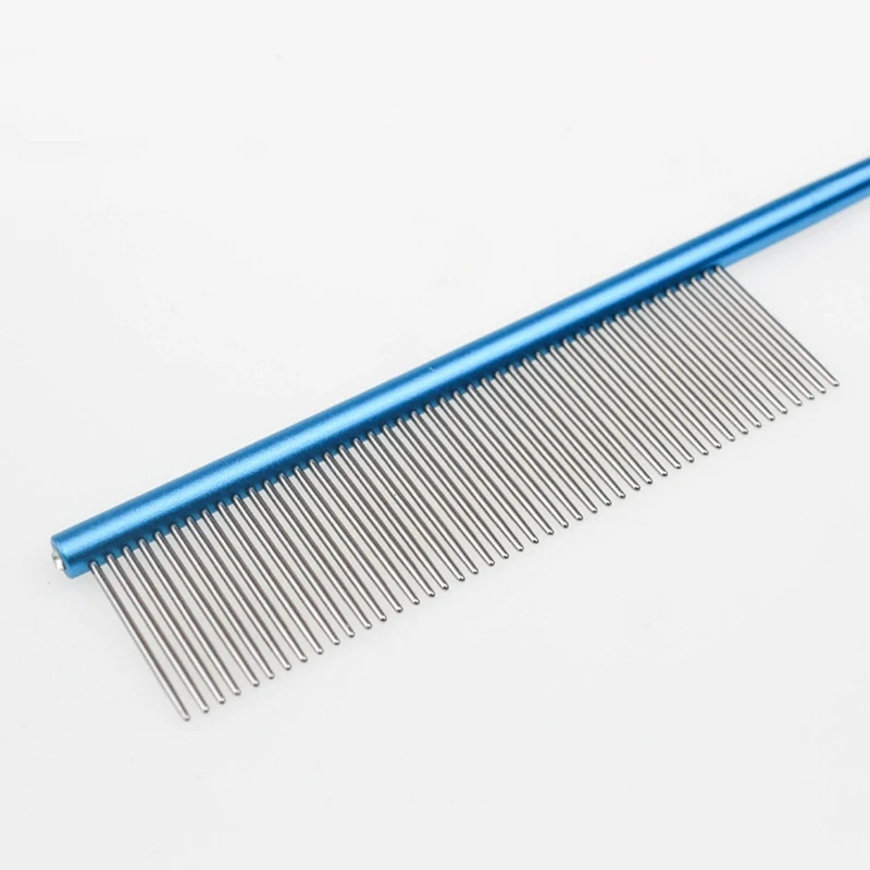 

Professional Dog Comb Stainless Steel Grooming Comb Dog Cat Hair Beauty Cleaning Comb For Dogs Pet Grooming Supplies