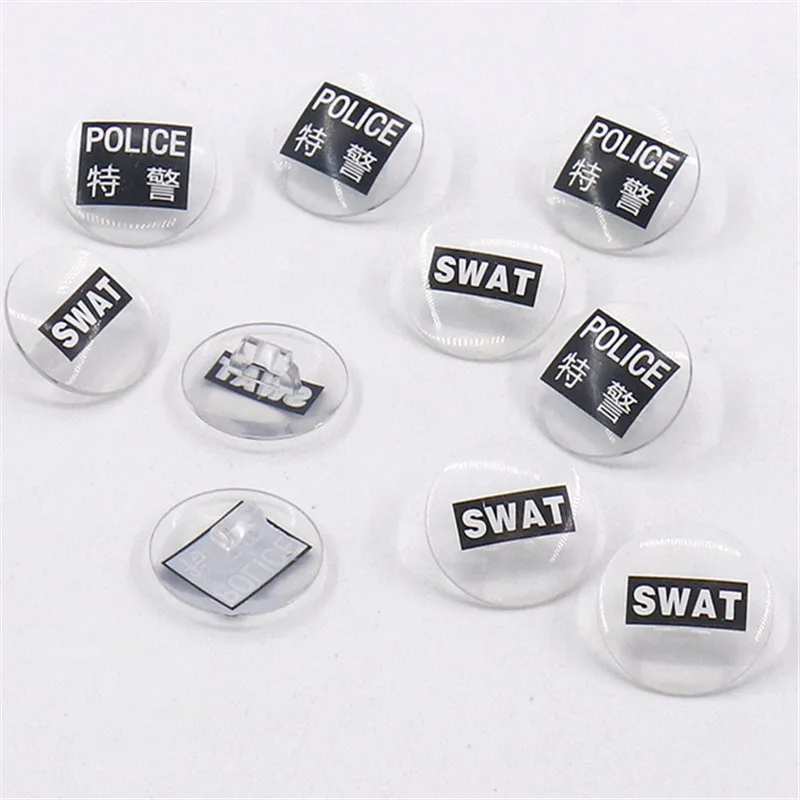 MOC SWAT фигурки военной полиции прозрачные камуфляжные щиты строительные блоки