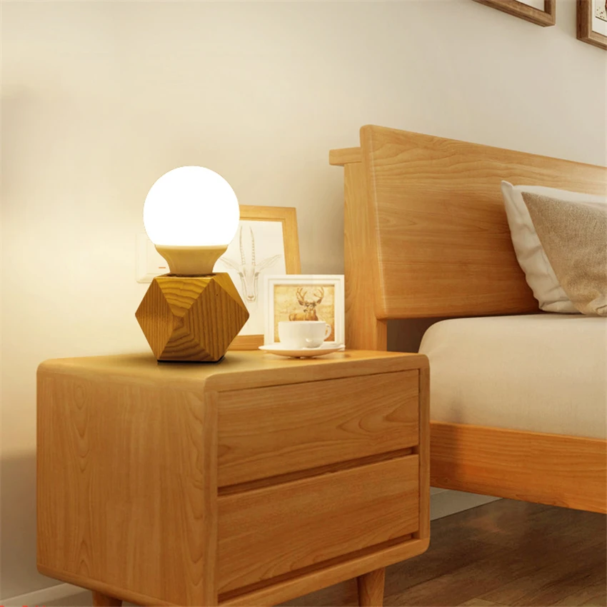 Скандинавский стеклянный светодиодный настольный светильник современные