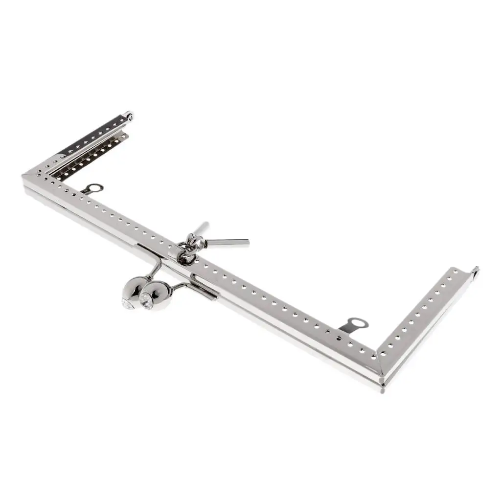 

Metal Diamond Head Handle Sewing Handbag Coin Purse Bag Arch Kiss Clasp Frame Lock