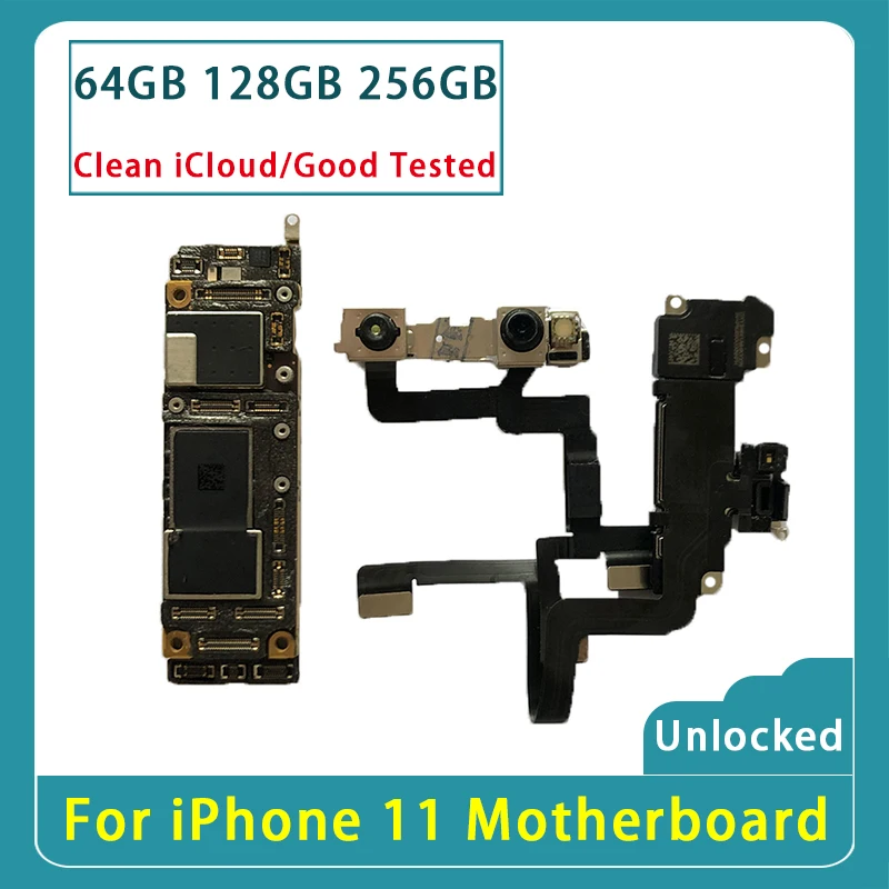 Материнская плата для iPhone 11 с идентификацией лица 100% оригинальная материнская