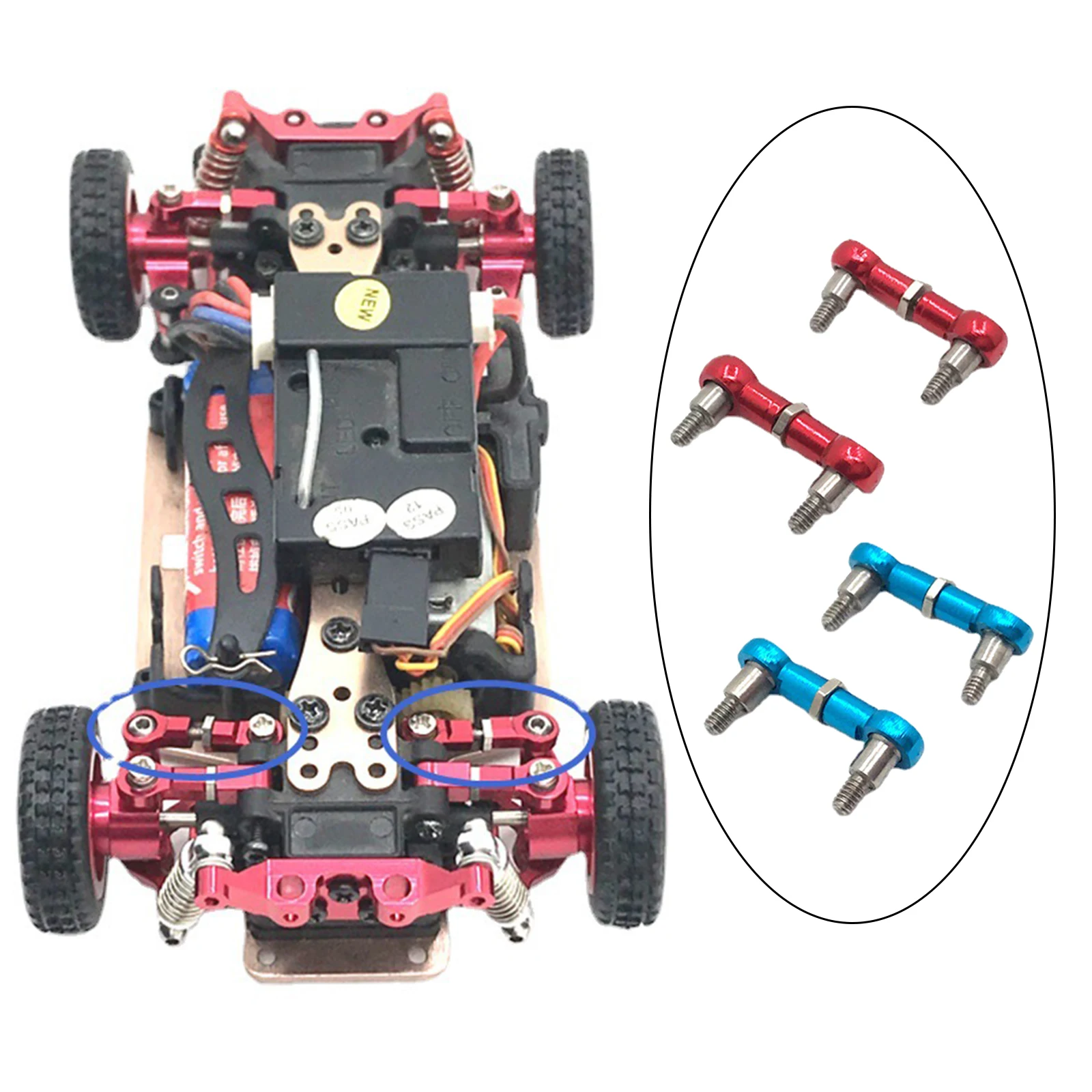 Регулируемый стержень рулевого управления обновленные детали для Wltoys K969 K979 K989 P929