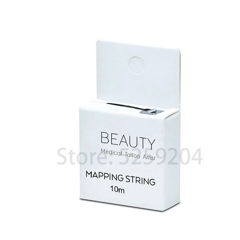 Microblading MAPPING STRING Pre-Inked брови маркер нить Татуировка брови точка 10 м Pre Inked mapping string Для татуировки и пму