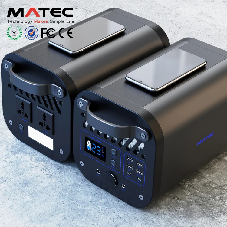 1000w wireless phone charging lithium battery 330w 500w portable solar generator ups power station for home outdoor emergency free global shipping