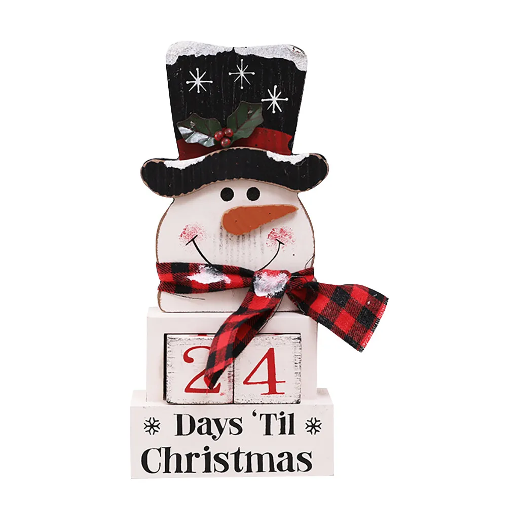 Рождественский календарь тканевый обратный отсчет Санта-Клаус декоративный