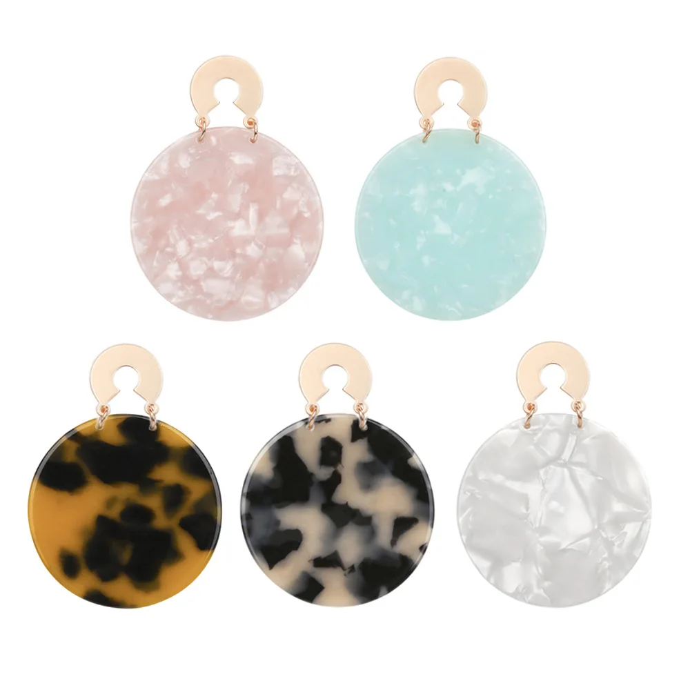 

2020 Ladies Fashion Creative New Multi-color Earrings Personality Trend High Quality Earrings Everyday All-match Gift