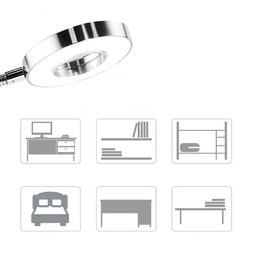 Tattoo Lamp Led Eye Protection Table Usb Dormitory Girl Reading Desk College Bedside Clip | Лампы и освещение