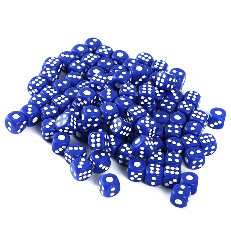 100 шт. 14 # мульти Цвет шесть сторонняя пятно D6 ролевых игр Набор Игральный костей