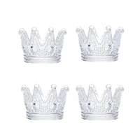 hpdear romantic crown candle holder set of 4 votive tea light candle holders set for home decor party wedding