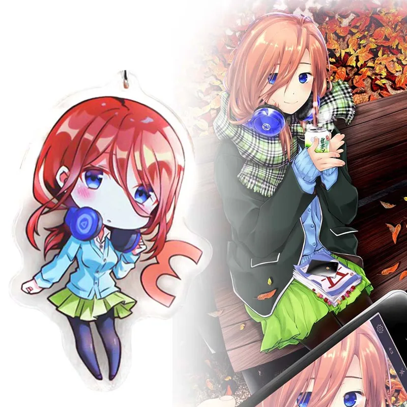 Gotoubun no Hanayome Nakano Ichika Nino Miku Yotsuba Itsuki брелок акриловая фигурка подвеска Подвески