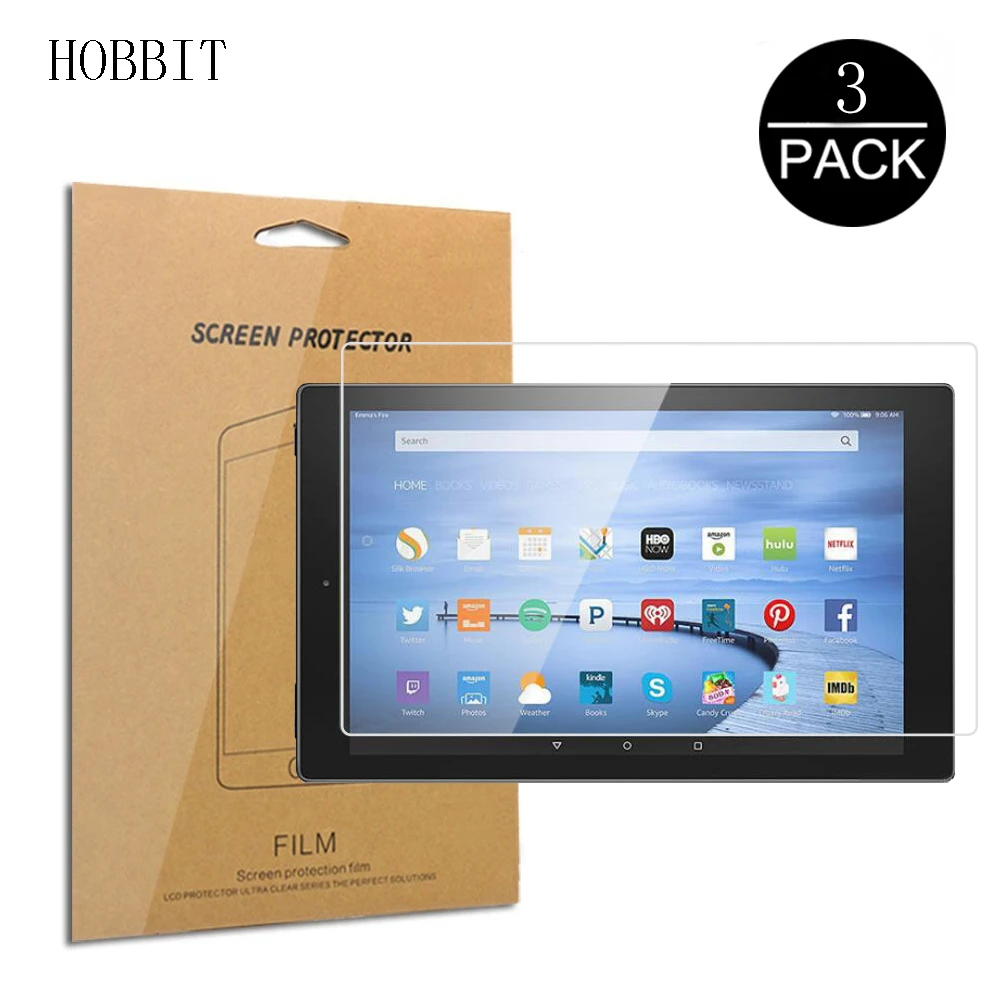 

Защитный экран HD для Amazon Kindle Fire HD, 3 шт., 7, 8, 10, 2015, 2016, 2017, 2019, HDX7, прозрачный ЖК-экран, ультратонкая пленка против царапин