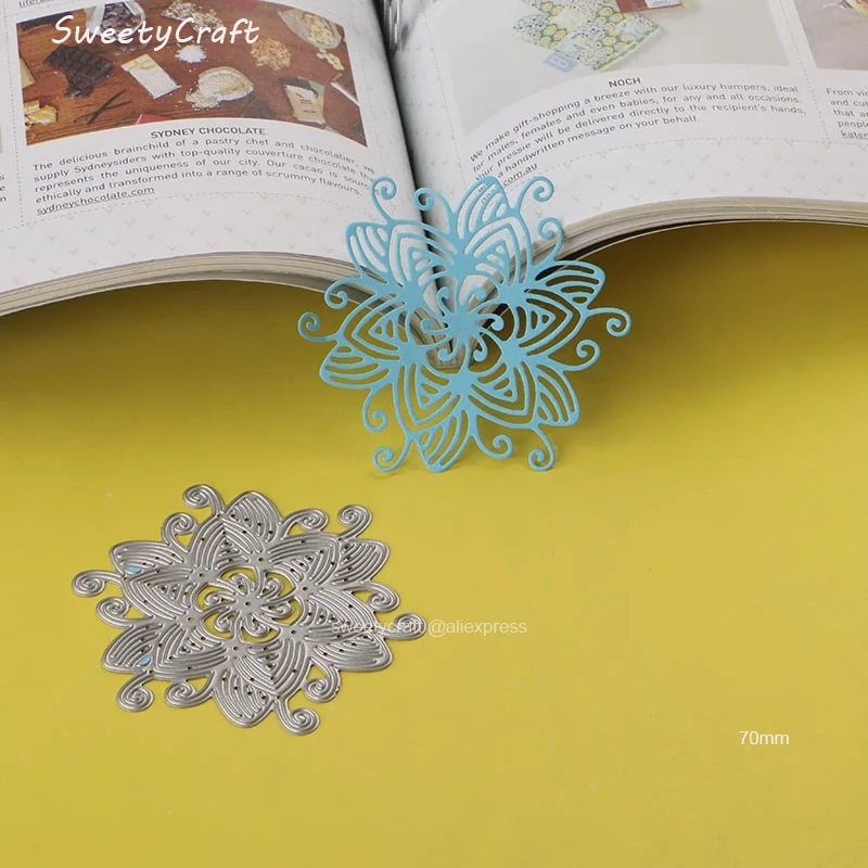 Цветочный кружевной каймой металлический Трафаретный вырубной штамп для
