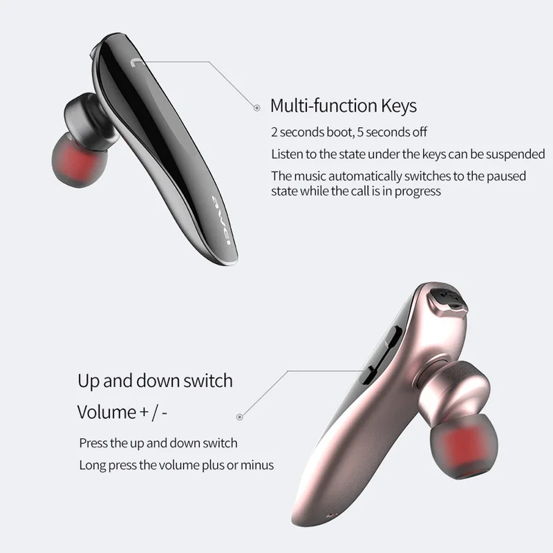 Беспроводные Bluetooth-наушники AWEI N1 мини-наушники на одно ухо ручные звонки