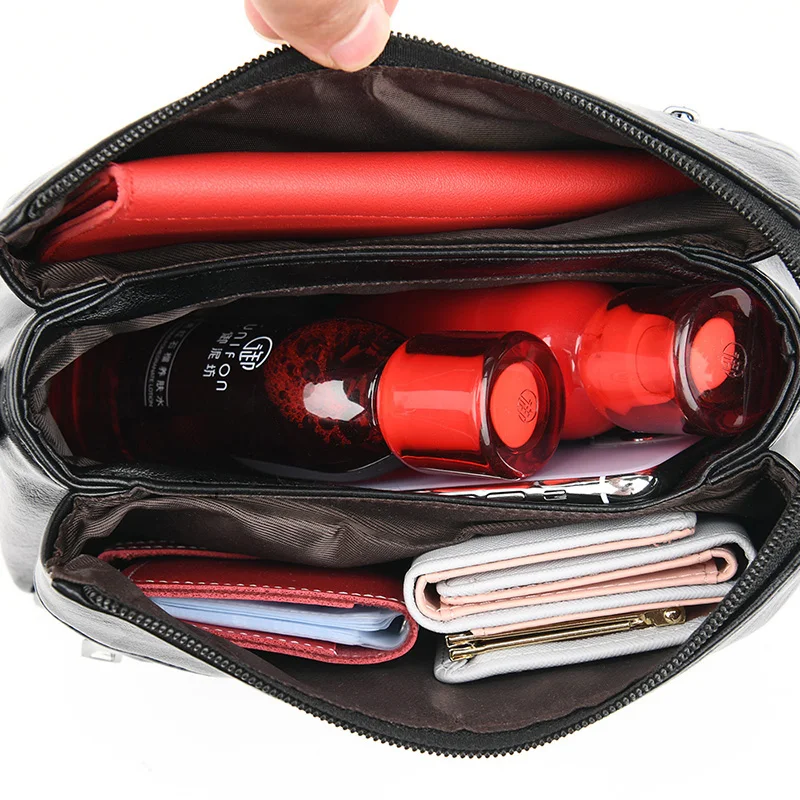 new luxury handbag ladies famous brand pu leather ladies shoulder pack 2021 hot sale oil leather large capacity messenger bag free global shipping