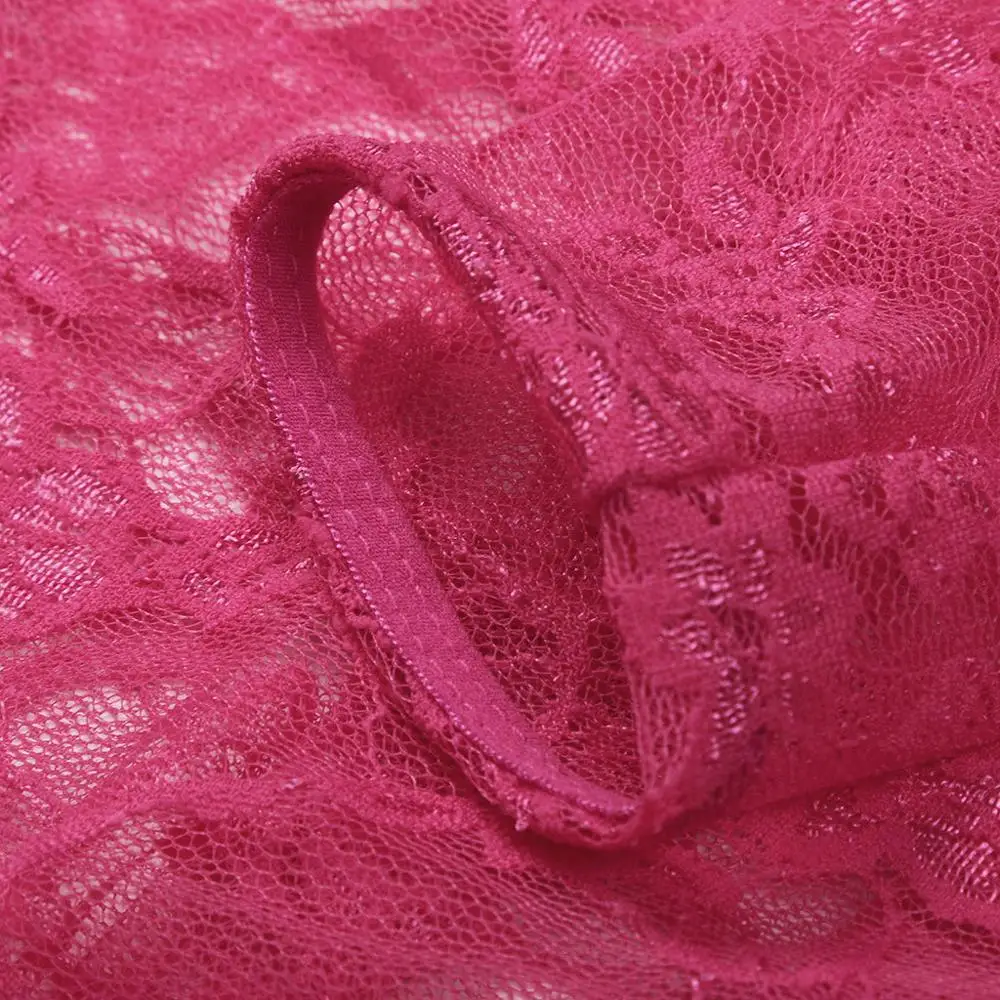 Flower Lace Sheer Women Jumpsuits Sexy O-Neck Long Sleeve Solid Stretch Leotard Bottoming monos de fiesta 2020 New Drop Shipping |