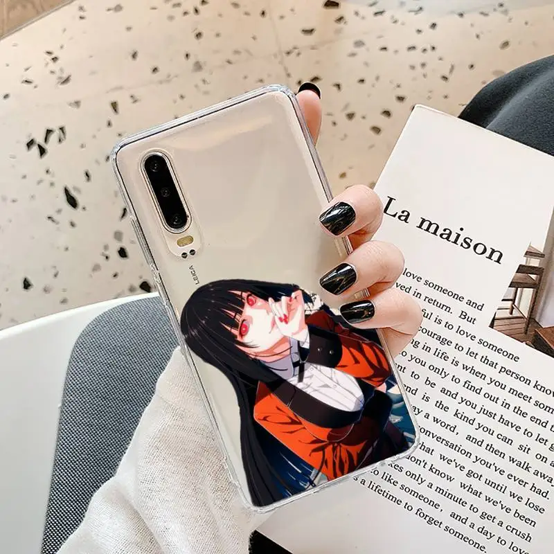 

yumeko jabami Phone Case Transparent for Samsung A71 S9 10 20 HUAWEI p30 40 honor 10i 8x xiaomi note 8 Pro 10t 11