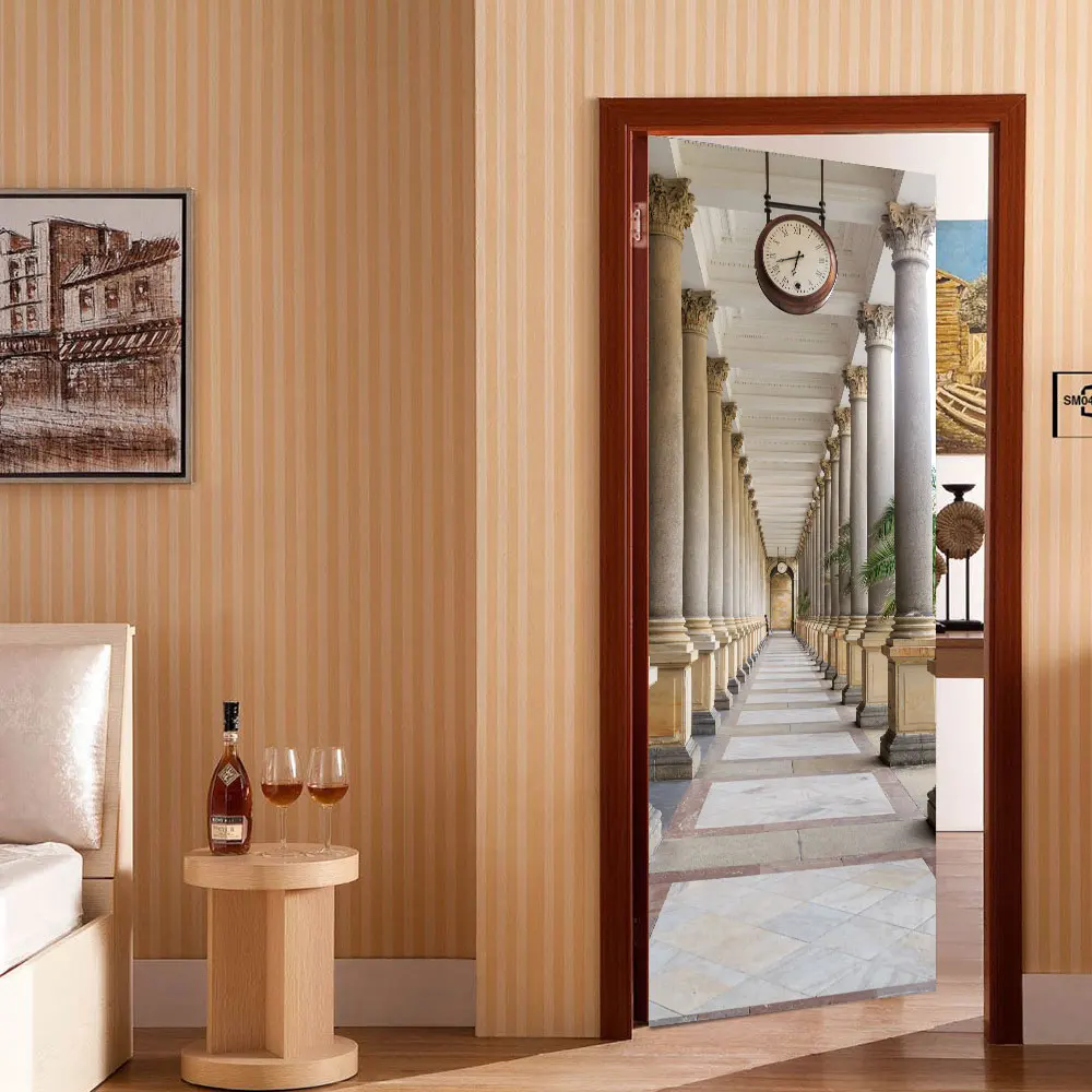 

3D creative corridor door stickers wall stickers self-adhesive waterproof removable