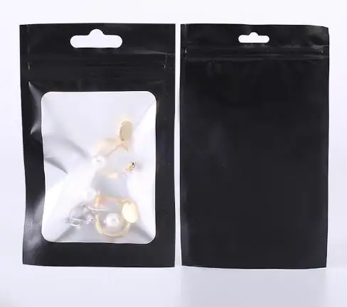 Матовые розовые мешочки на молнии с окошком из алюминиевой фольги Рождество