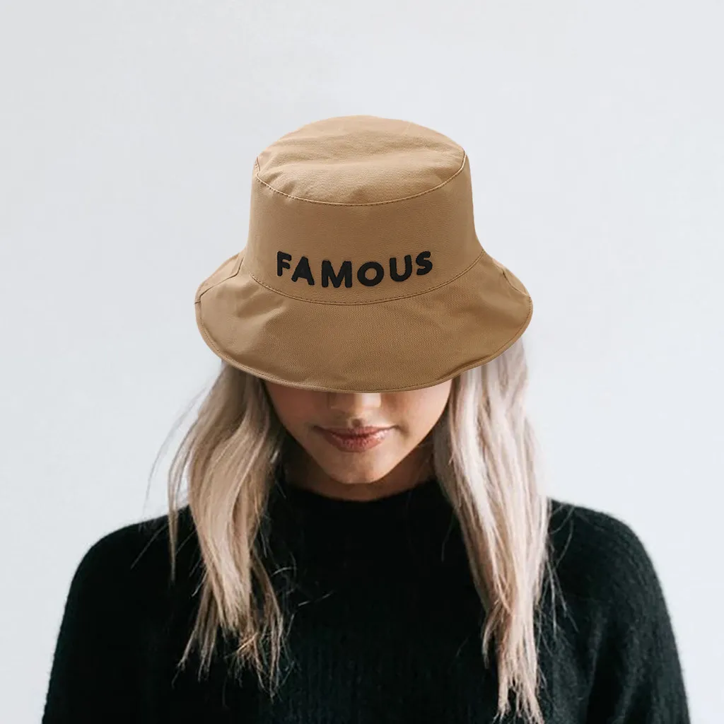 2020 Горячая унисекс Панама шапки для рыбаков отдыха модные женские буквы вышивка