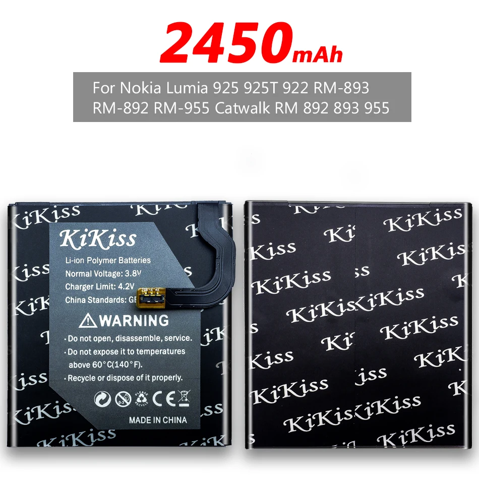 KiKiss BL-4YW BV-T4D BP-4GW Батарея для microsoft Nokia Lumia 950 925 922 920 940 1320 1520 акумуляторная батарея BV-4BW BV-4BWA