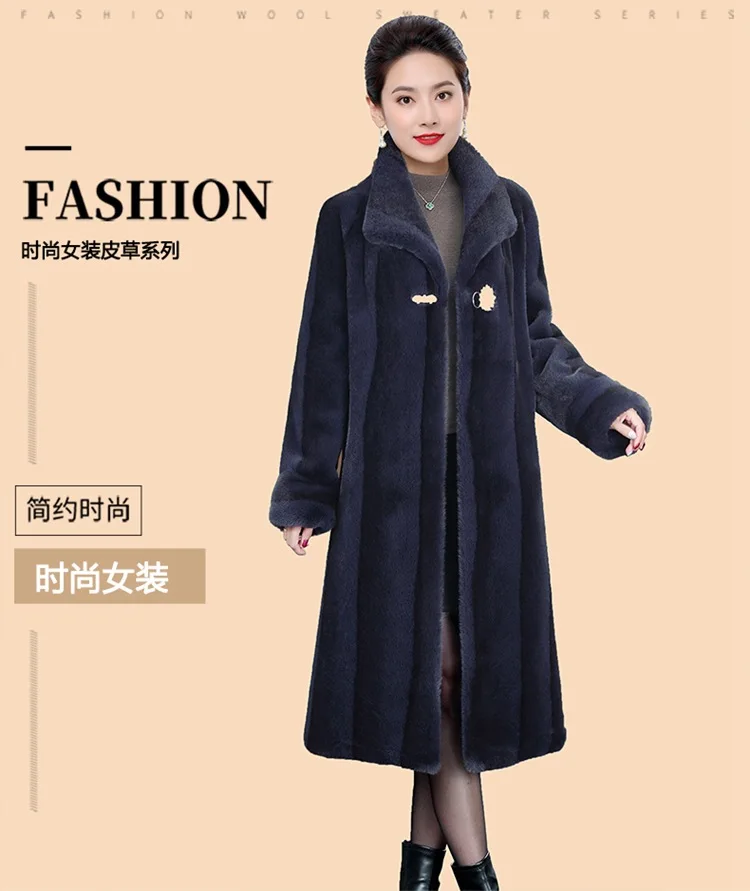 Women real mink coats female mink fur coat genuine long fur coat ladies winter clothes oversize 6xl 5xl 7xl natura fur coats
