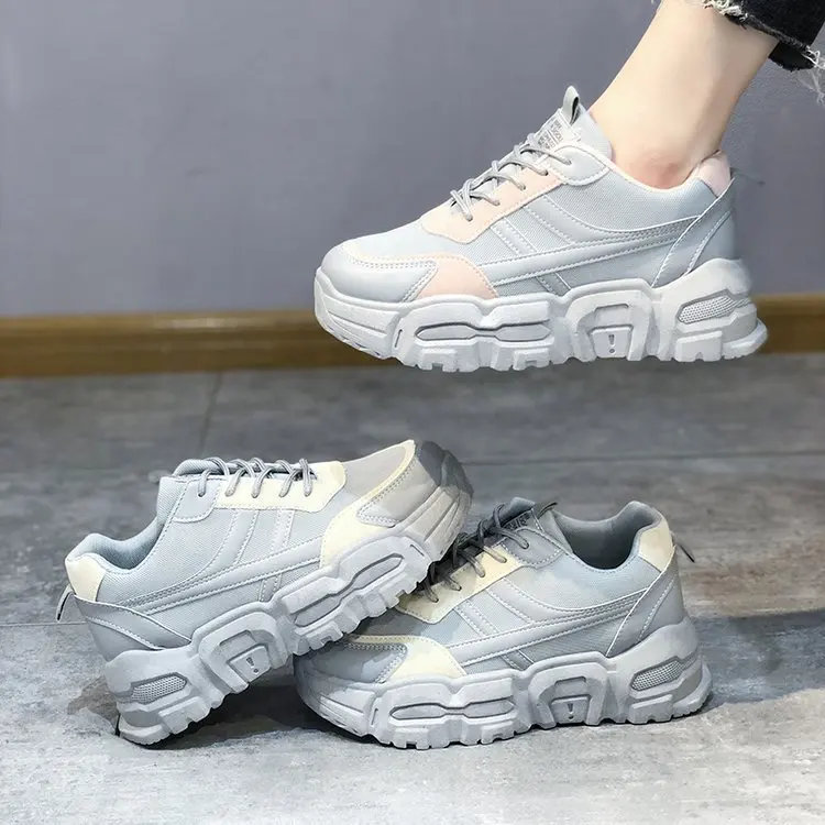 

2021 Women's New Shoes for Spring Platform All-Matching Dad Shoes Female Students Running Street Shooting Casual Shoes Fashion