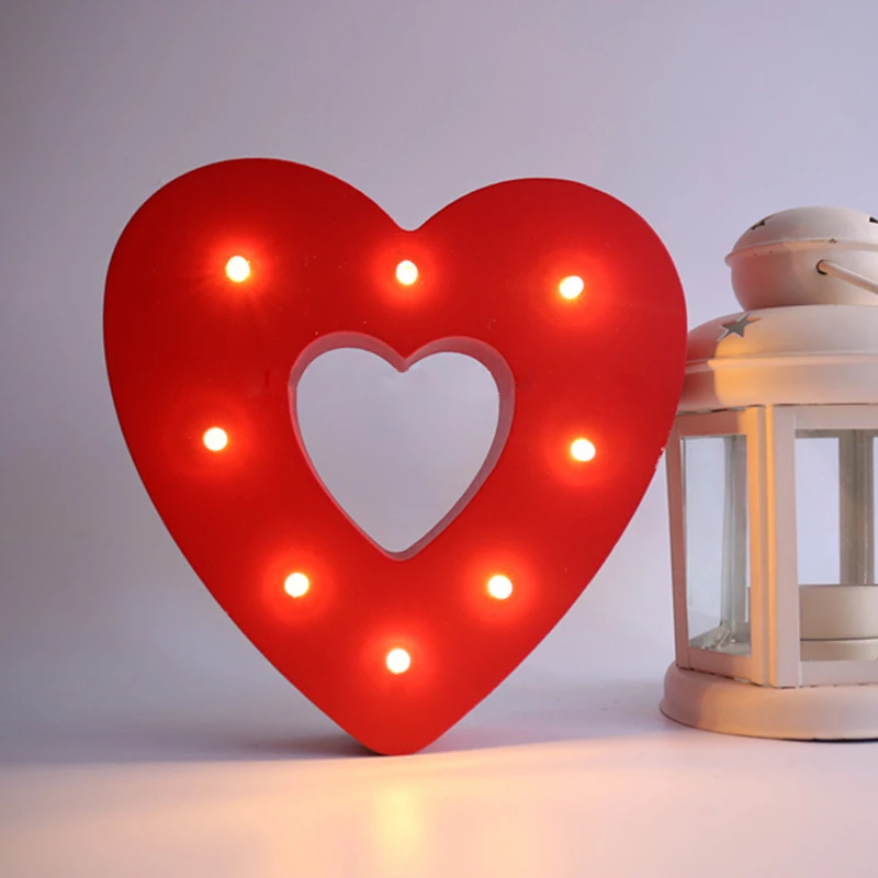 Цифровое свадебное украшение Flone 15 см Рождественский деревянный светодиодный