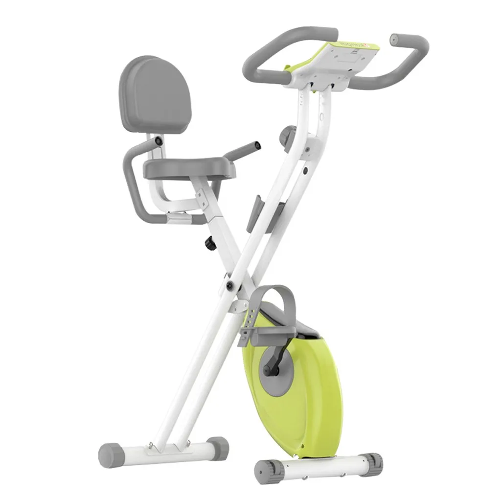 

Indoor Folding Erection Bike Cycling Magnetic Comfortable Cushion Cardio Fitness Machine Upright Bike with Tablet Stand