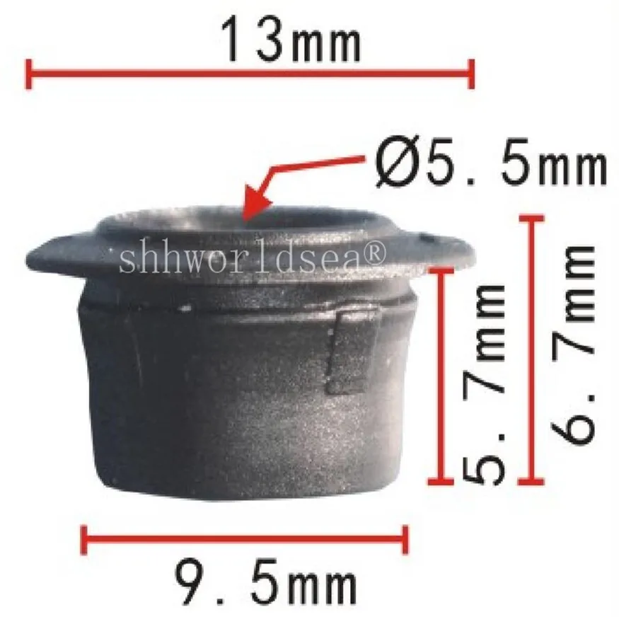 Shhworldsea 100 шт. пластиковый чехол для Volkswagen пластиковая застежка-застежка