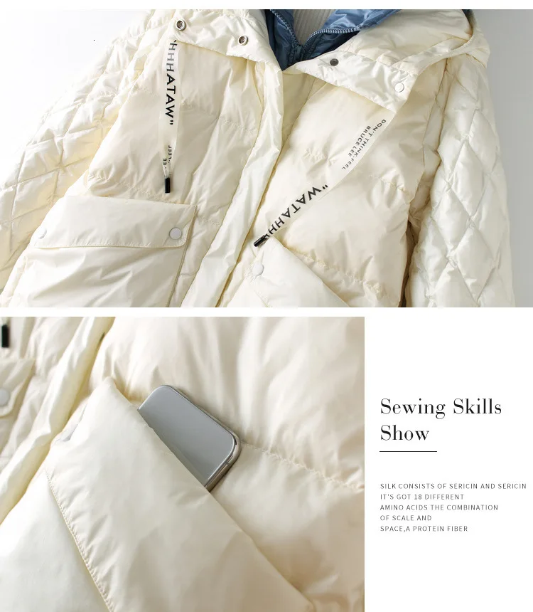 Высокое качество, 90% белый утиный пух, Женская длинная куртка, зима, новая мода, хит, цвет, с капюшоном, Толстая Женская куртка J10033