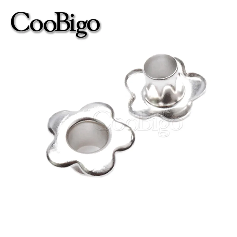 100 шт. металлические петли с отверстием для обуви|Петли одежды| |