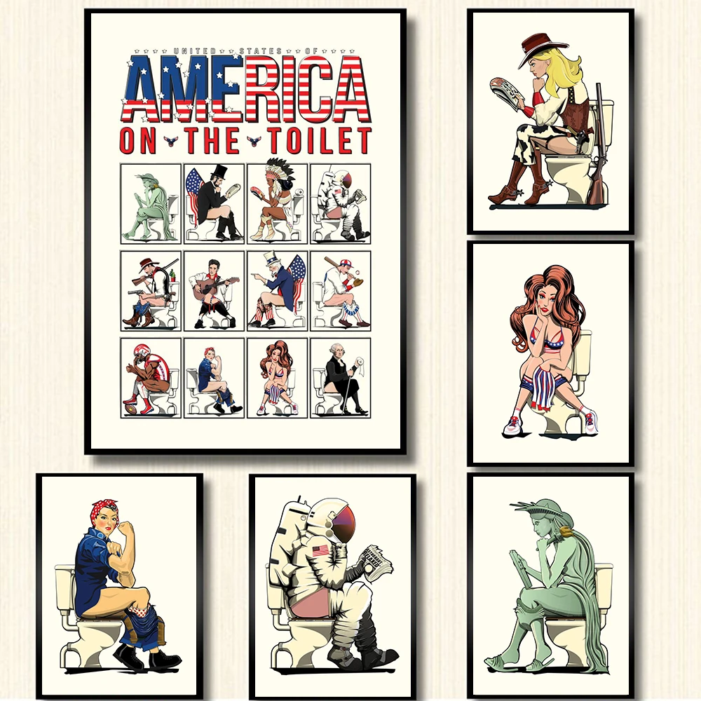 

Настенная Картина на холсте в скандинавском стиле с изображением известной женщины в туалете, настенные картины для гостиной, ванной комнаты, домашний декор