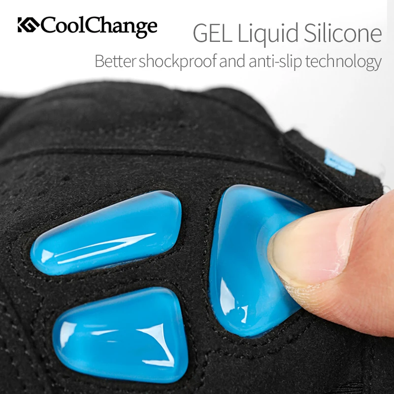 Велосипедные перчатки CoolChange спортивные дышащие велосипедные с открытыми
