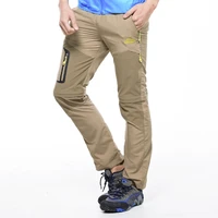 new summer fast drying outdoor pants for men removable windproof sport climbing pants lightweight breathable hiking pants