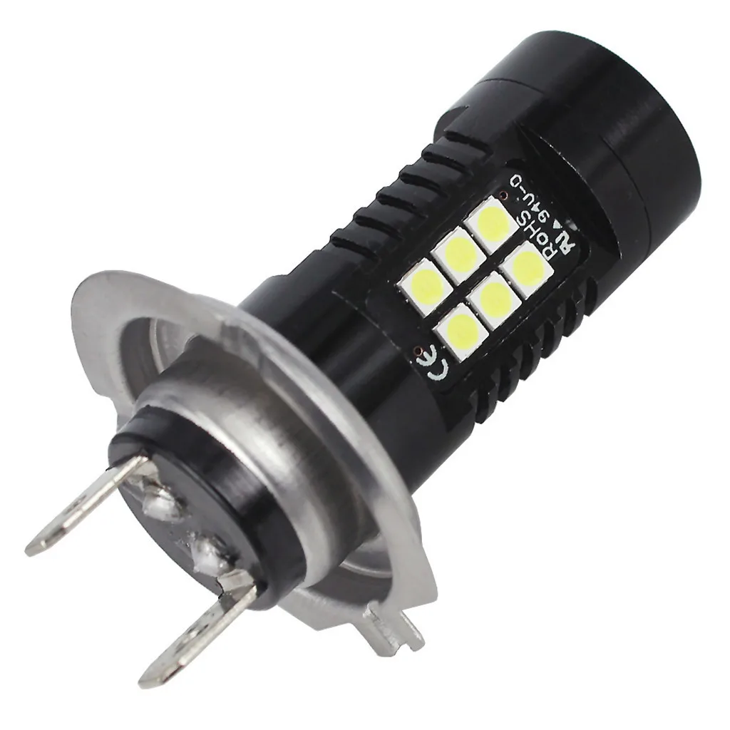 2 шт. h7 светодиодный 12V DC H7 3030 21 Светодиодный светильник s Белый 6500K Автомобильная