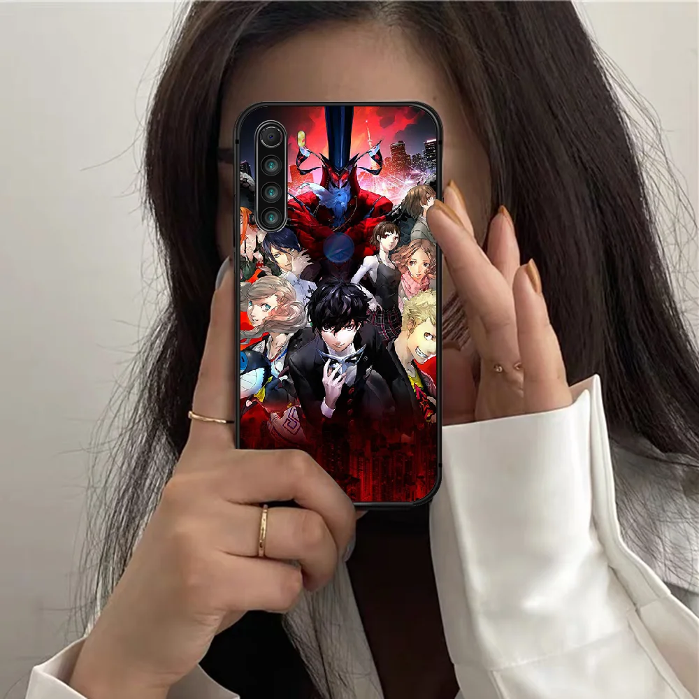 

Persona 5 P5 Phone Case For XIAOMI Redmi Note 6 7 8 9 10 T Pro K40 black Prime Fashion Waterproof Trend Back Silicone Bumper