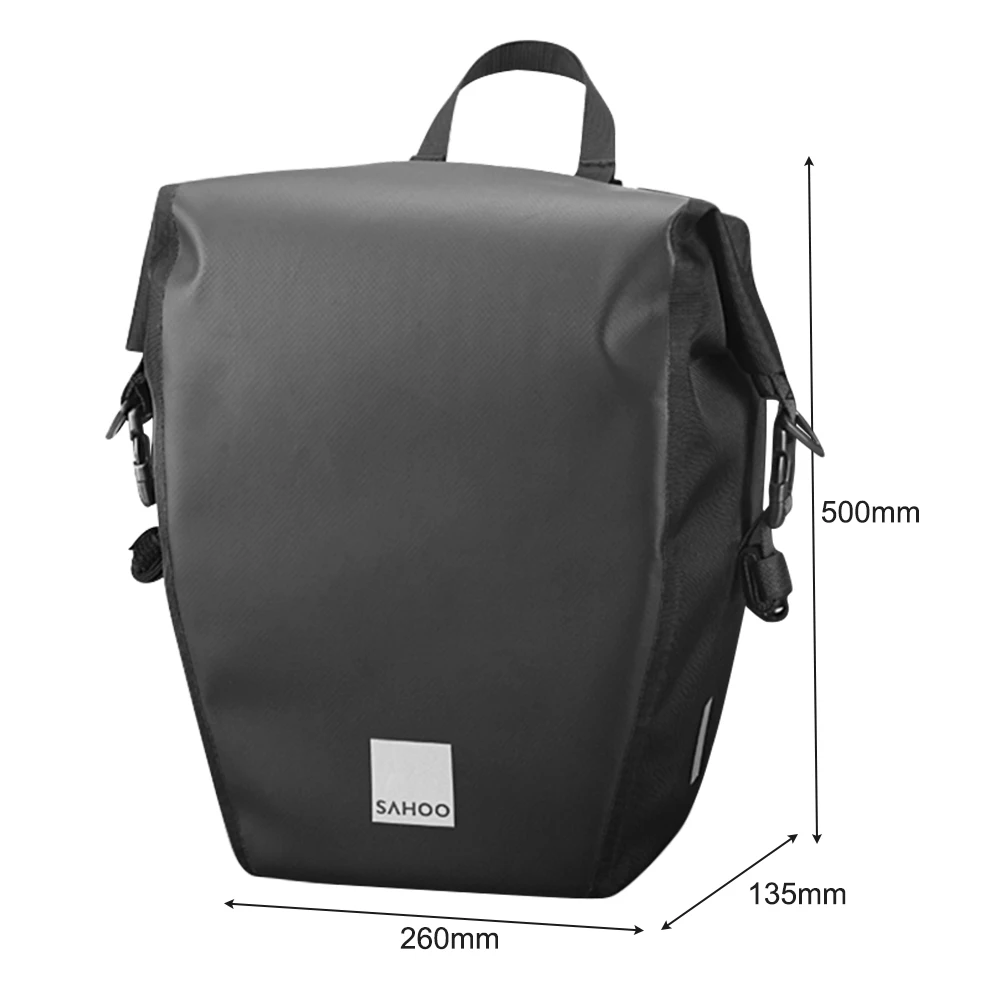 

Waterproof Cycling Bicycle Bike Rear Trunk Bag 10L Outdoor Sports Pouch Rack Panniers Shoulder Handbag Reflective Rear Bag