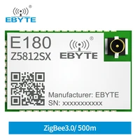 zigbee 3 0 tlsr8258 module 2 4ghz wireless transceiver receiver 12dbm 500m e180 z5812sx ebyte high performance stamp hole pcb