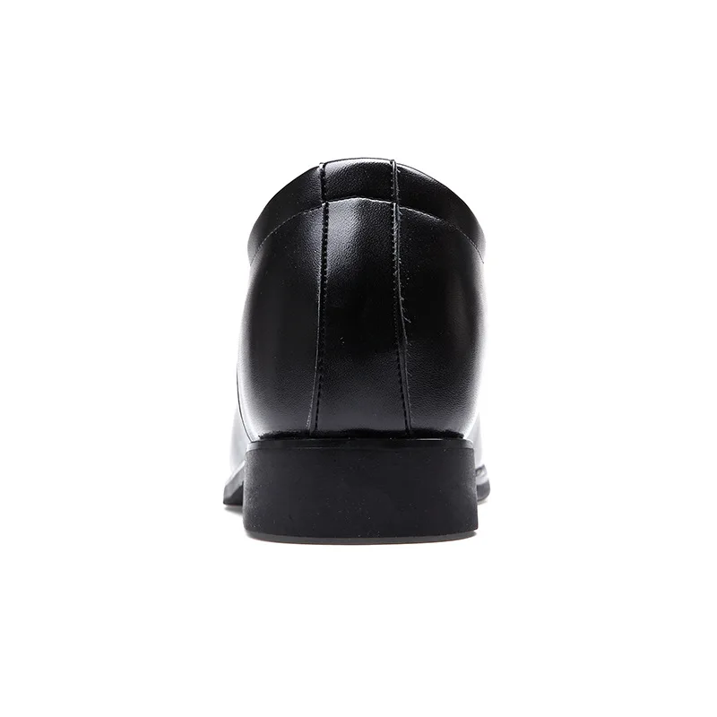 Hidden Heel 6cm Black Formal Shoes Men Genuine Leather Oxford Shoes Mens Dress Party Shoes Man Lace Up New Elegant Business Shoe