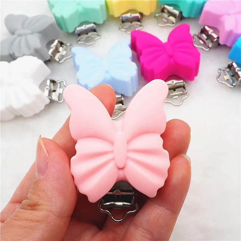 10 шт. силиконовые зажимы-бабочки для прорезывателя без бисфенола А | Мать и